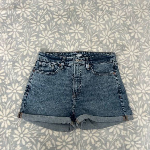 Old Navy Pants - Old Navy Blue Jean Shorts High-Waisted Cuffed